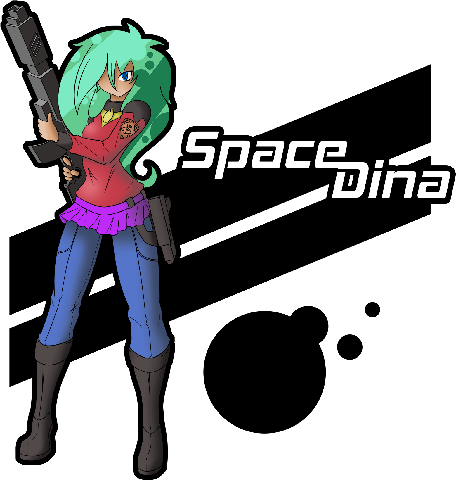 Space Dina By Dkdevil Space Dina By Dkdevil - Cartoon (1750x1750)