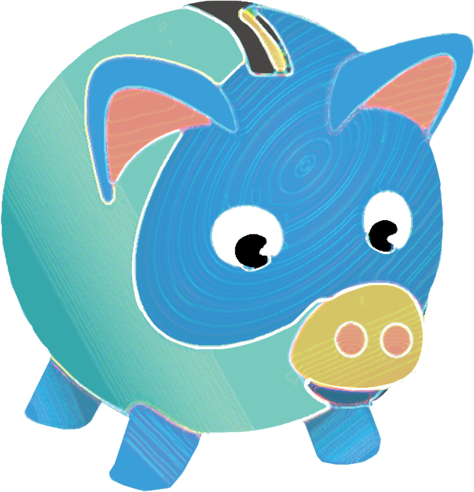 Blue Piggeh - Cartoon (993x1024)