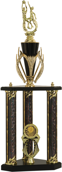 3 Post Basketball Trophy - Trophy (284x750)