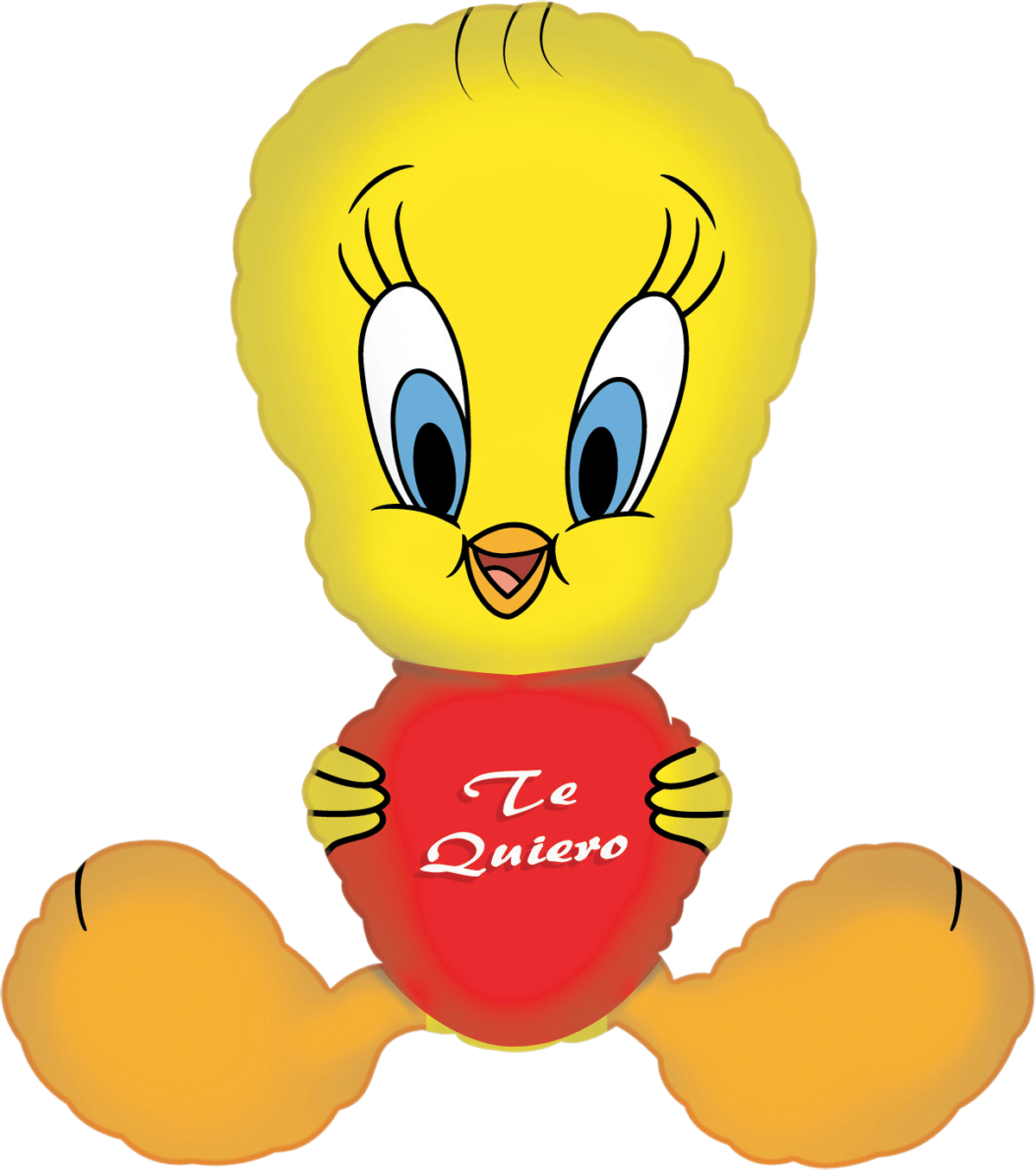 Piolin Sentado Con Corazon Mini Shape - Piolin Con Corazon (1200x1356)