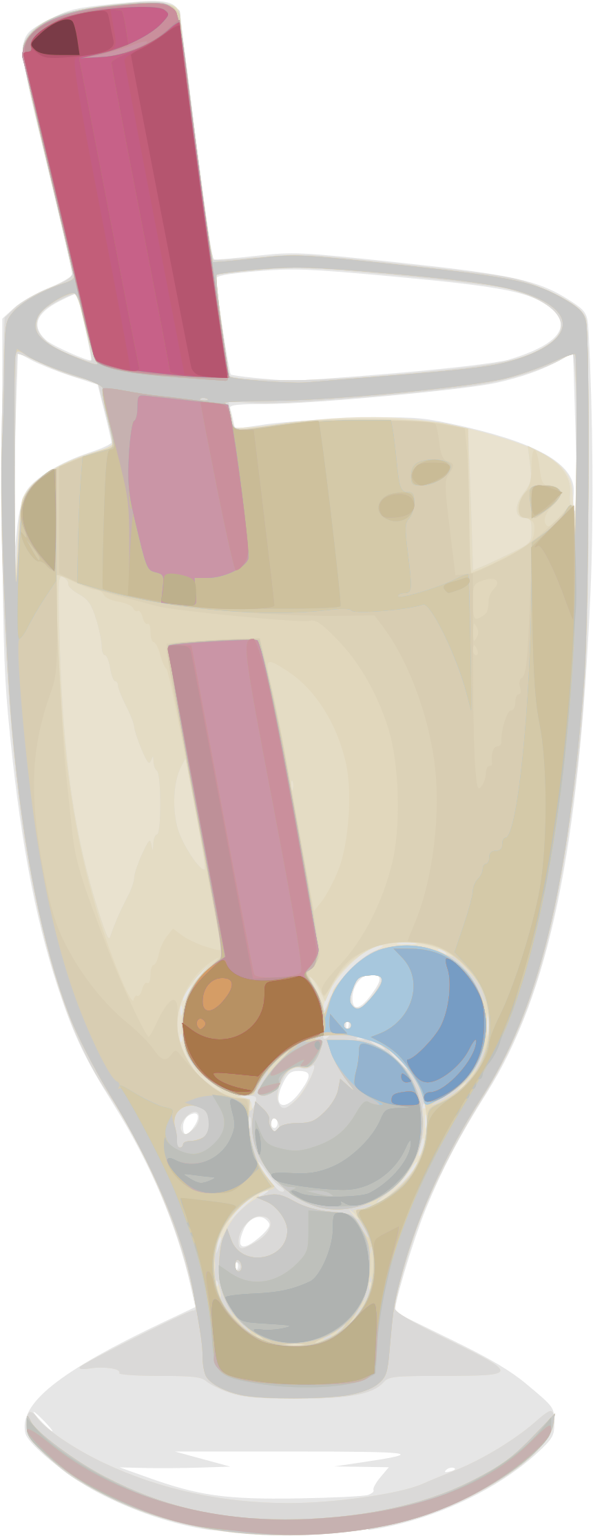 Bubble Tea Glitch - Champagne Stemware (1400x2400)