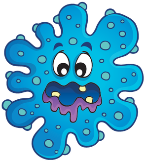 Germs Theme Set 1 - Germs Clipart (362x399)
