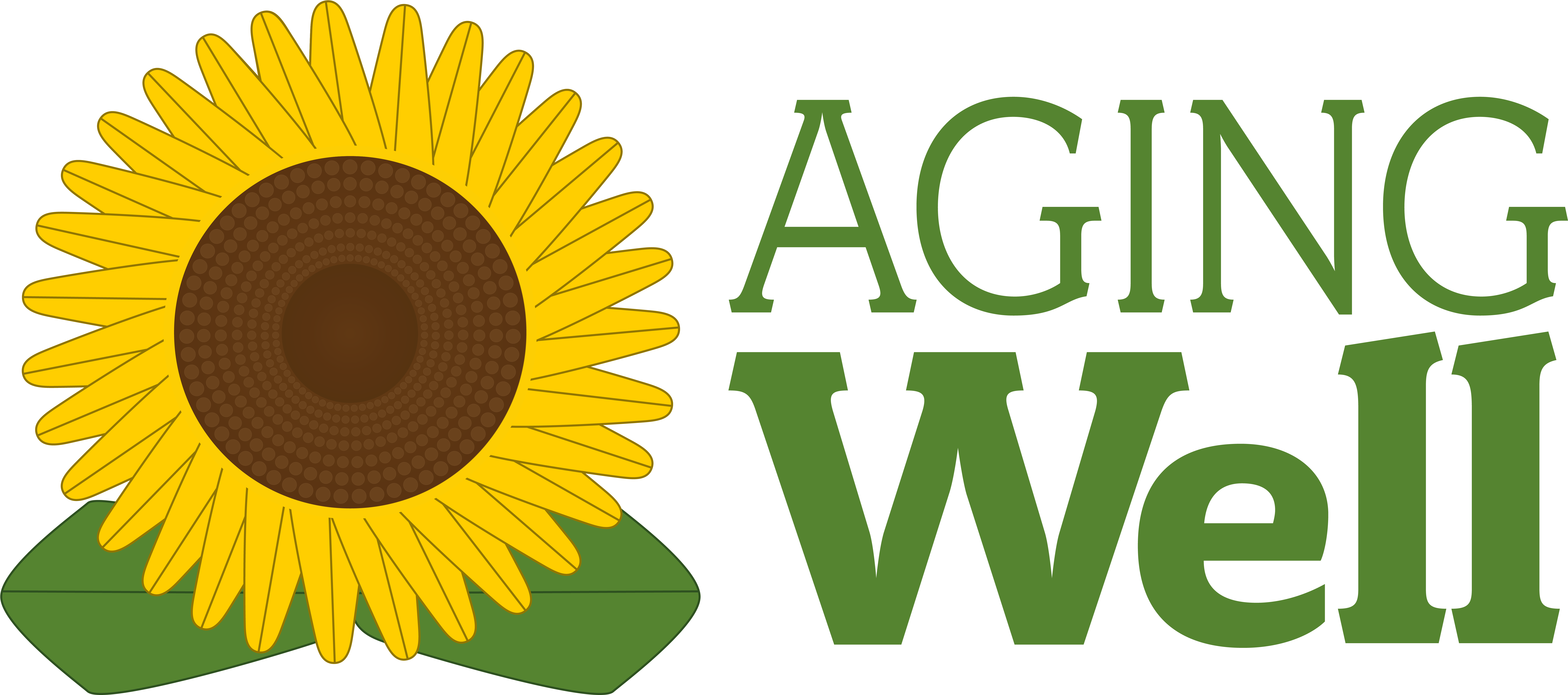 Aging Well Logo, Large , Png - Ageing (8633x4119)
