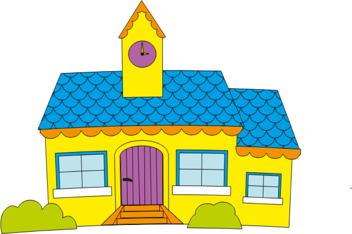 Elementary School Building Clipart (1200x800)