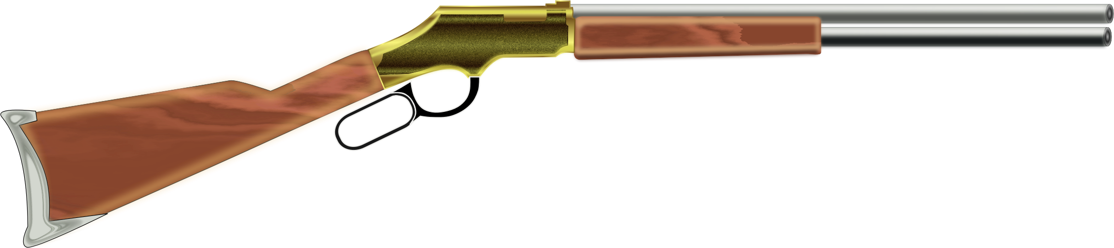 Clipart - Shotgun Template (2257x503)