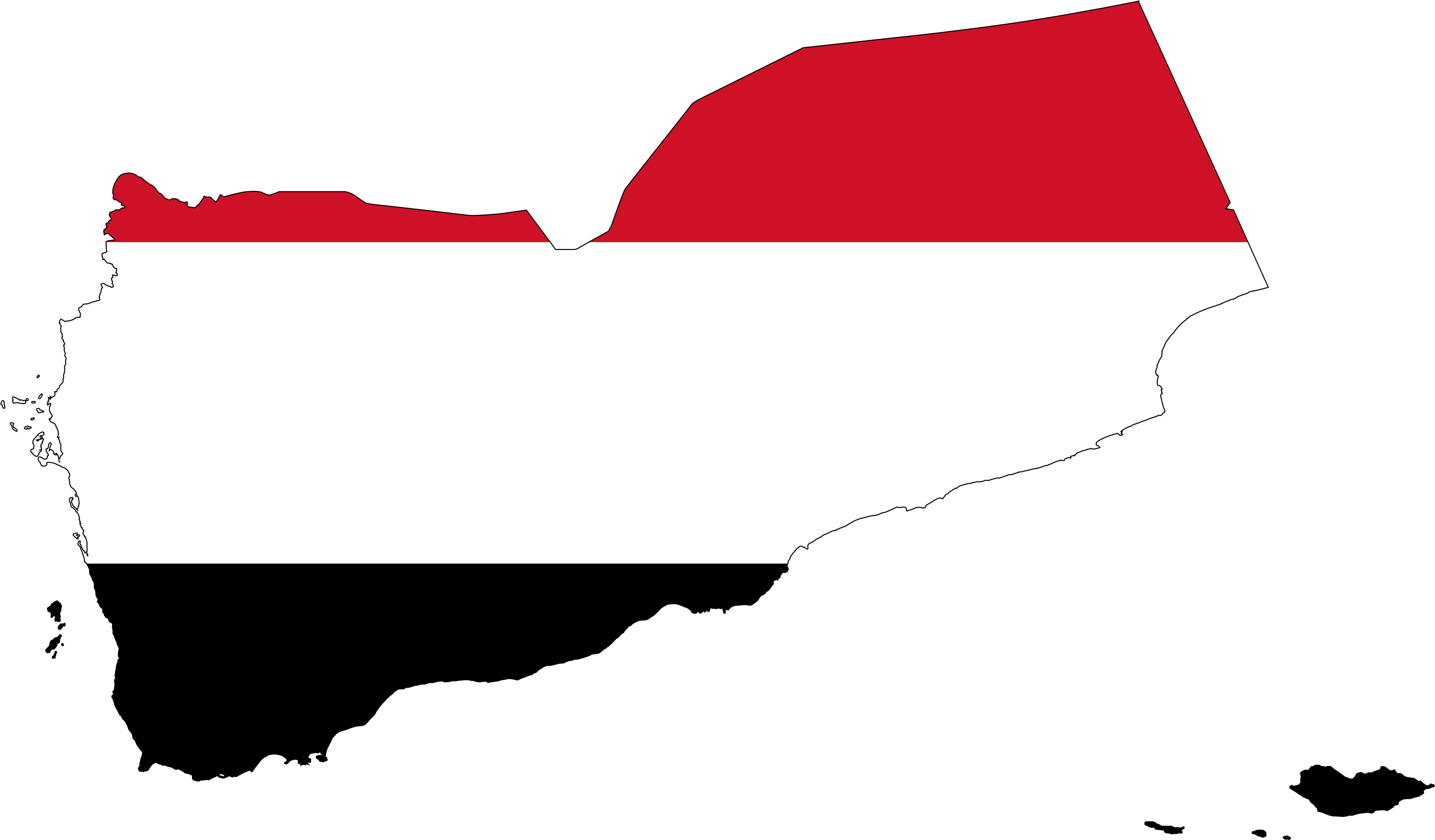 Yemen - Yemen Map Vector (4444x2602)
