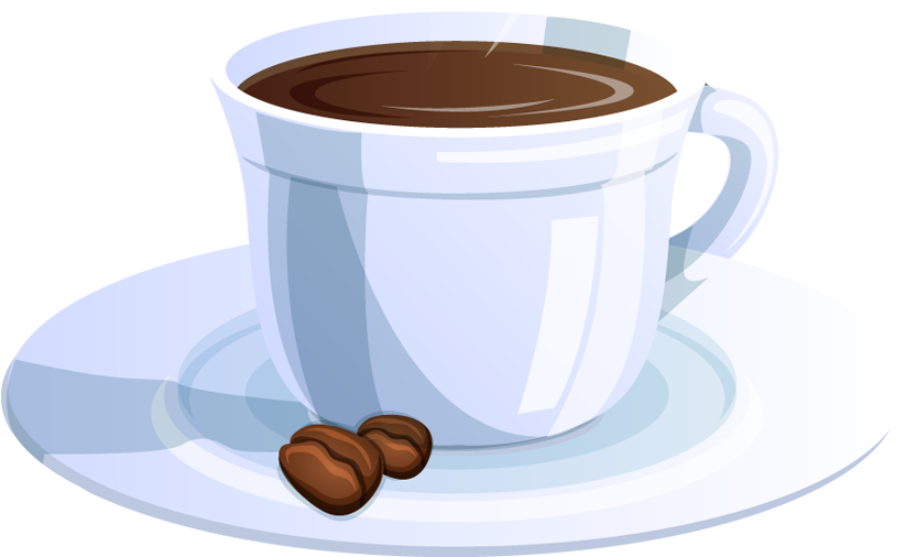 Coffee Cup With Coffee Beans - Coffee (843x536)
