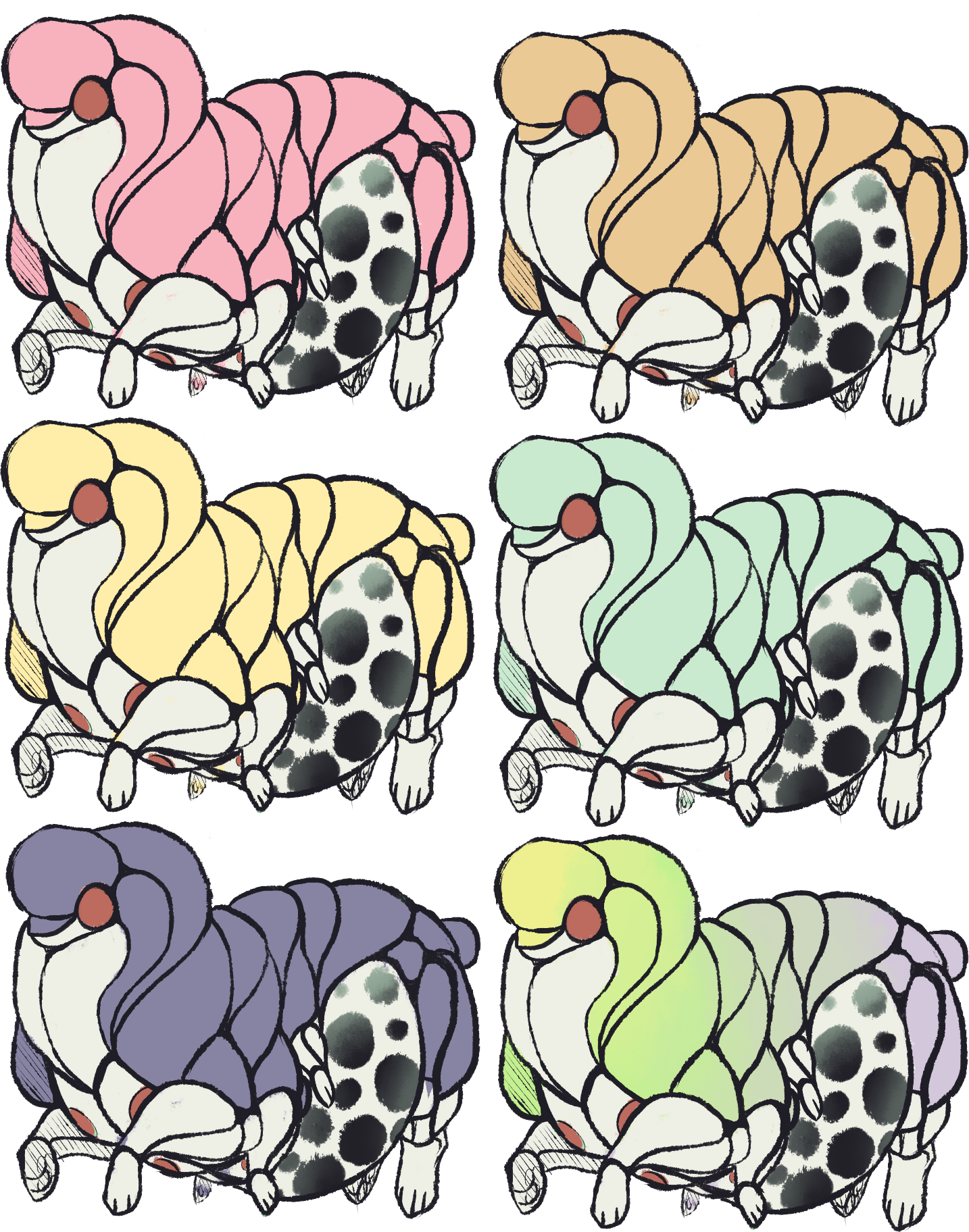 [a] Bubble Tea Monsters - Caterpillar (1434x1824)