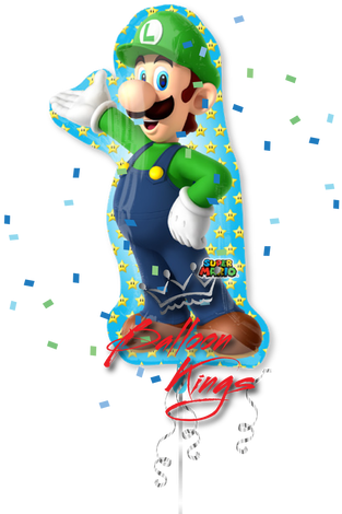Luigi - 38" Jumbo Luigi Balloon ( Super Mario ) - Mylar Balloons (500x500)