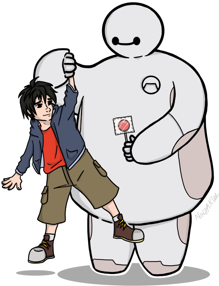 Big Hero - Cartoon (849x941)