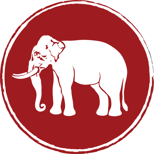 Modern Elephant Clip Art (512x512)
