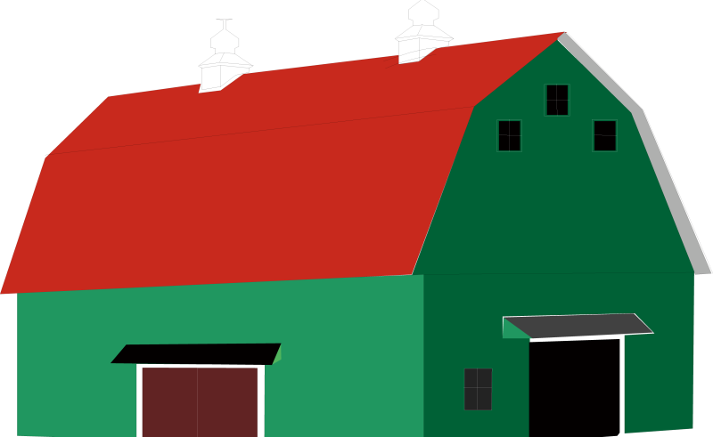 Warehouse Logo Vector Creative Design Farm Green Warehouse - Vector Graphics (800x491)