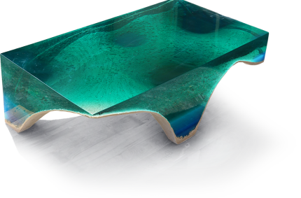 Acryllic Concrete Table - Table (430x283)