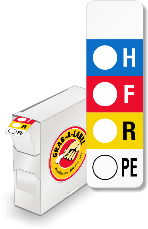 Right To Know Labels - Calibration, 3/4" Dia, 4mil Wht Flexible Vinyl, Tc, (800x800)