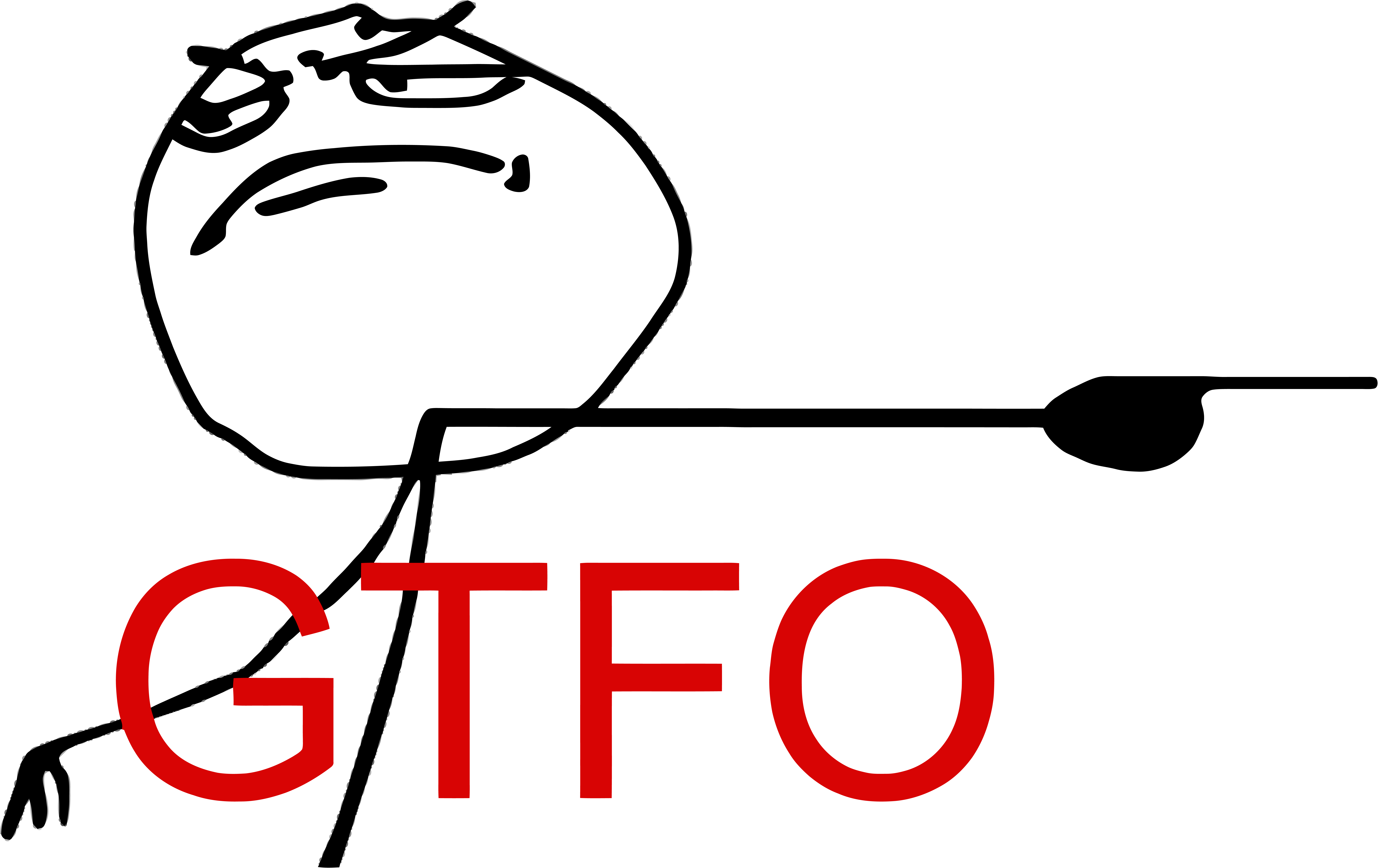 Gtfo Meme Png (9625x6065)