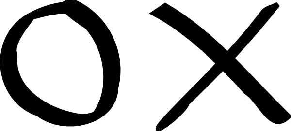 Clipart Info - Tic Tac Toe X (600x271)