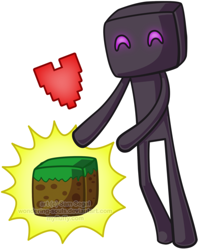 Enderman Chibi By Sambeawesome - Minecraft Enderman Chibi (400x502)