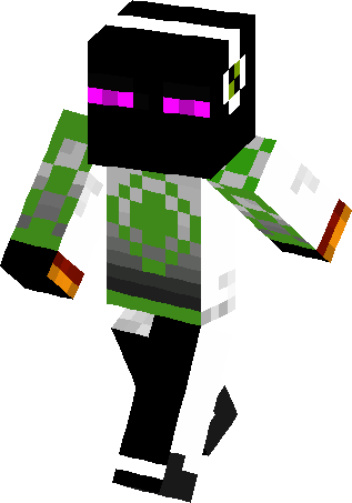 Enderman Green Skin - Tree (317x453)