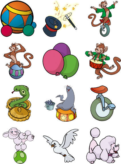 Search - Cartoon Circus Monkey (444x592)