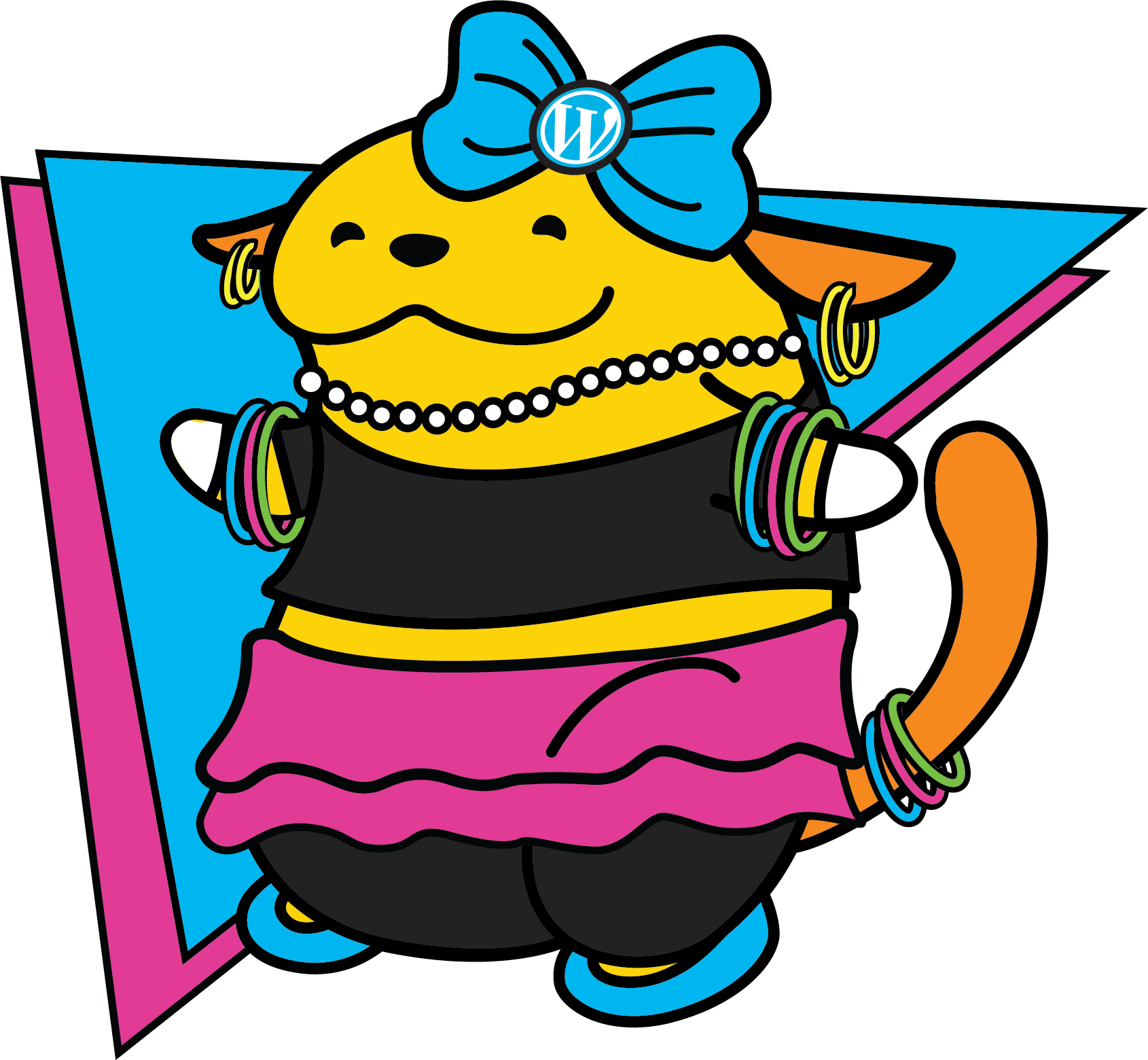 80's Pop Wapuu - Cartoon (1690x1560)