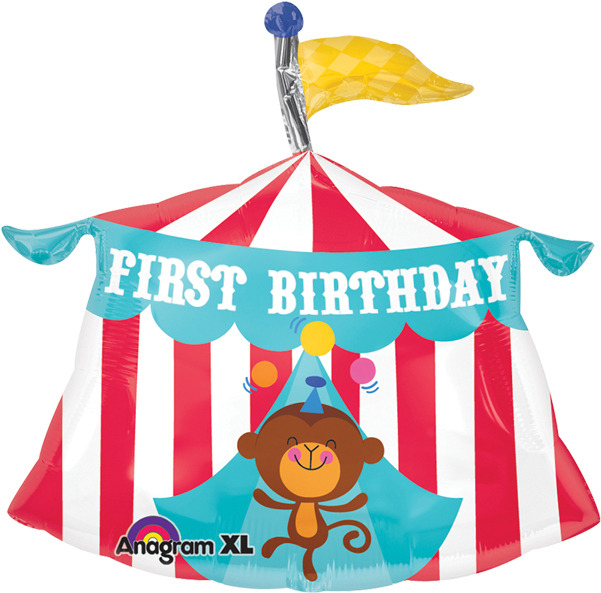 Buscar - Circus 1st Birthday Background (600x600)