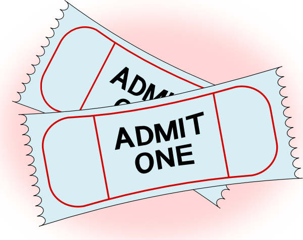 Baseball Tickets Clip Art (600x476)