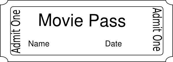 Admit One Ticket Template (600x215)