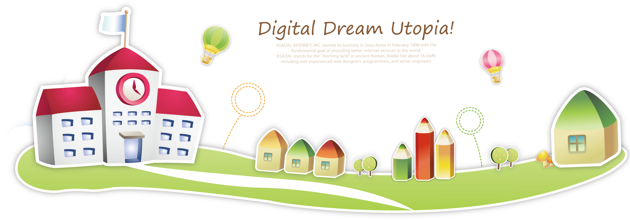 School Vector Illustration Material - School Vector Illustration Material (2521x1240)