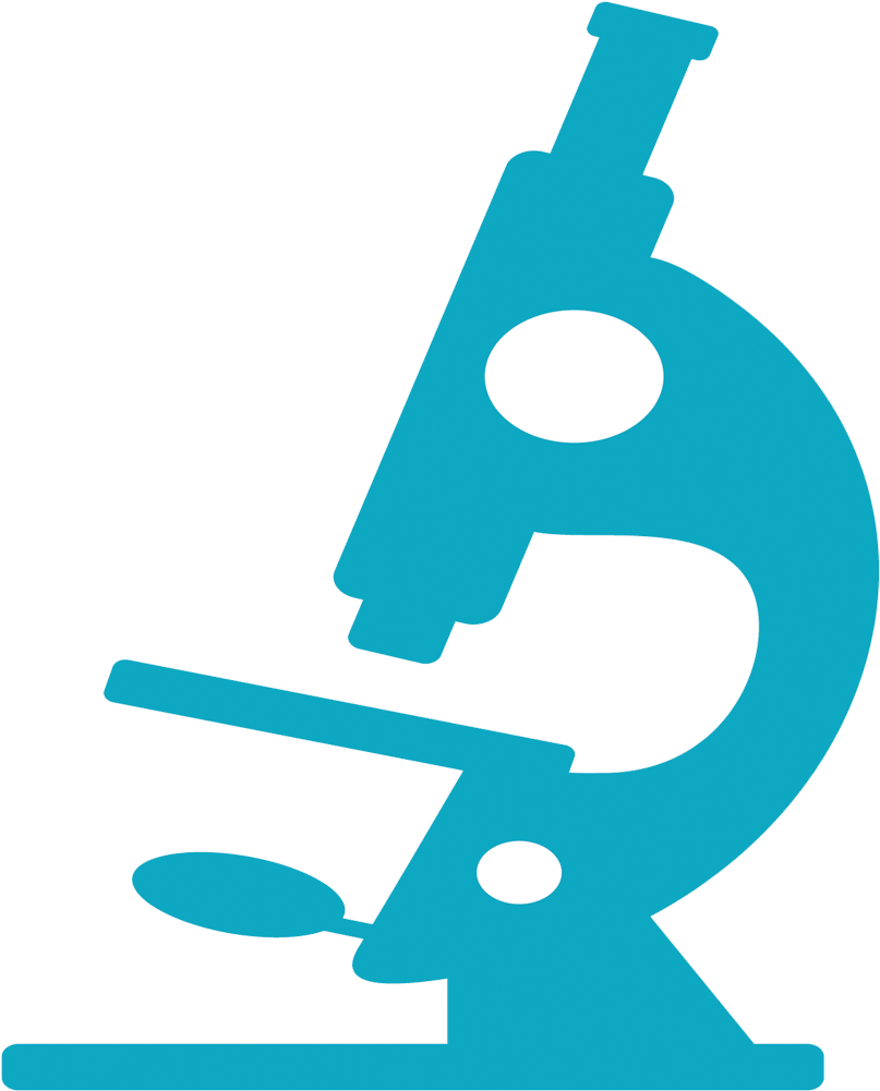 Microscope Pathology Blue Clip Art - Vector Graphics (1000x1000)