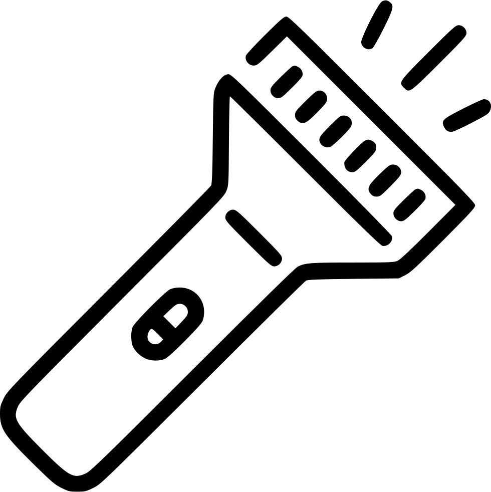 Flashlight Comments - Clip Art Flashlight Png (980x982)