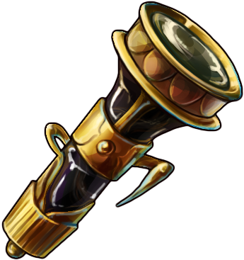 Brass Flashlight Image - Illustration (400x400)