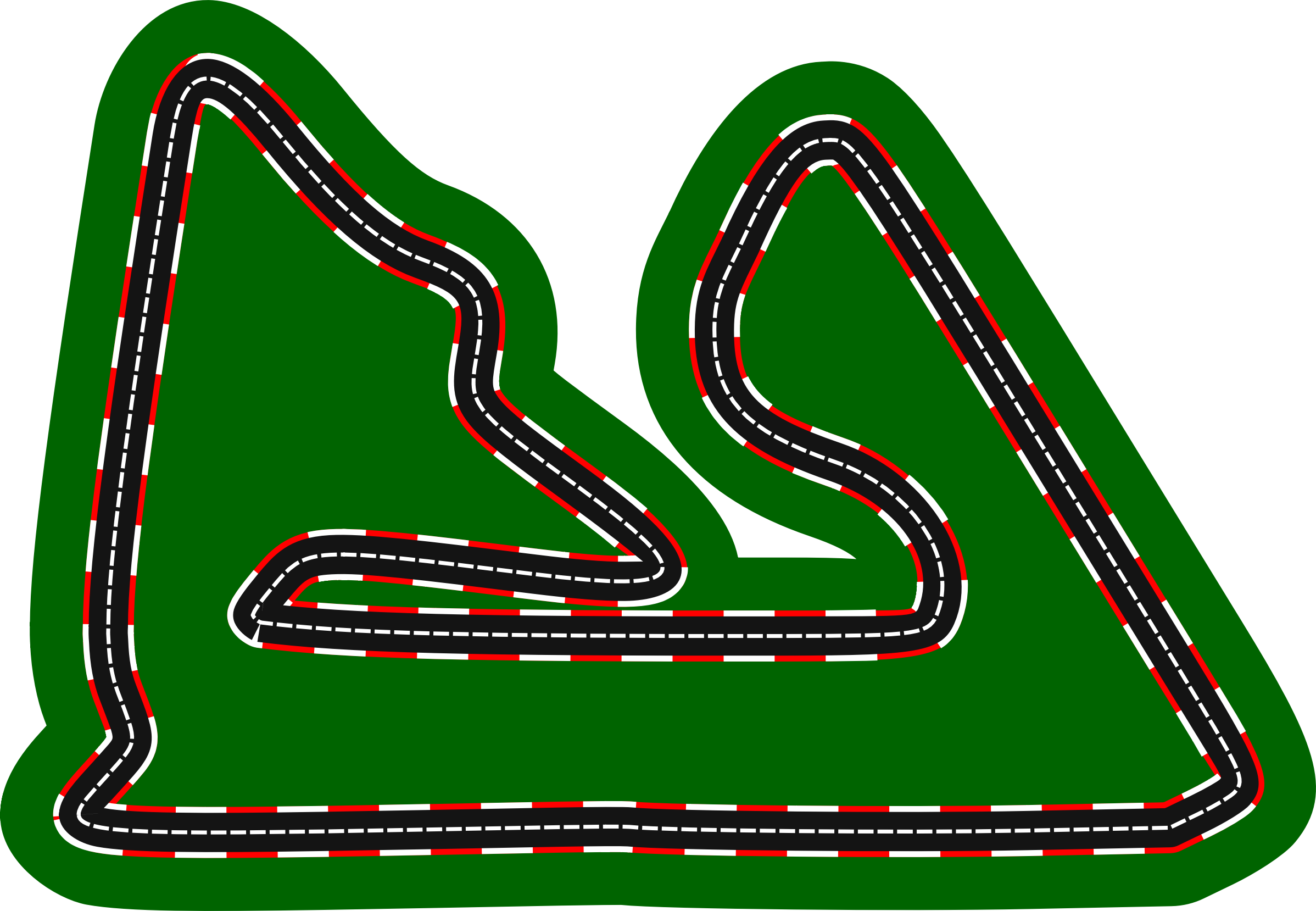 Big Image - Racetrack Clipart (2396x1658)