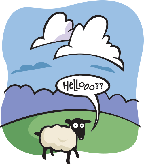Lonely Sheep - Sheep (500x572)