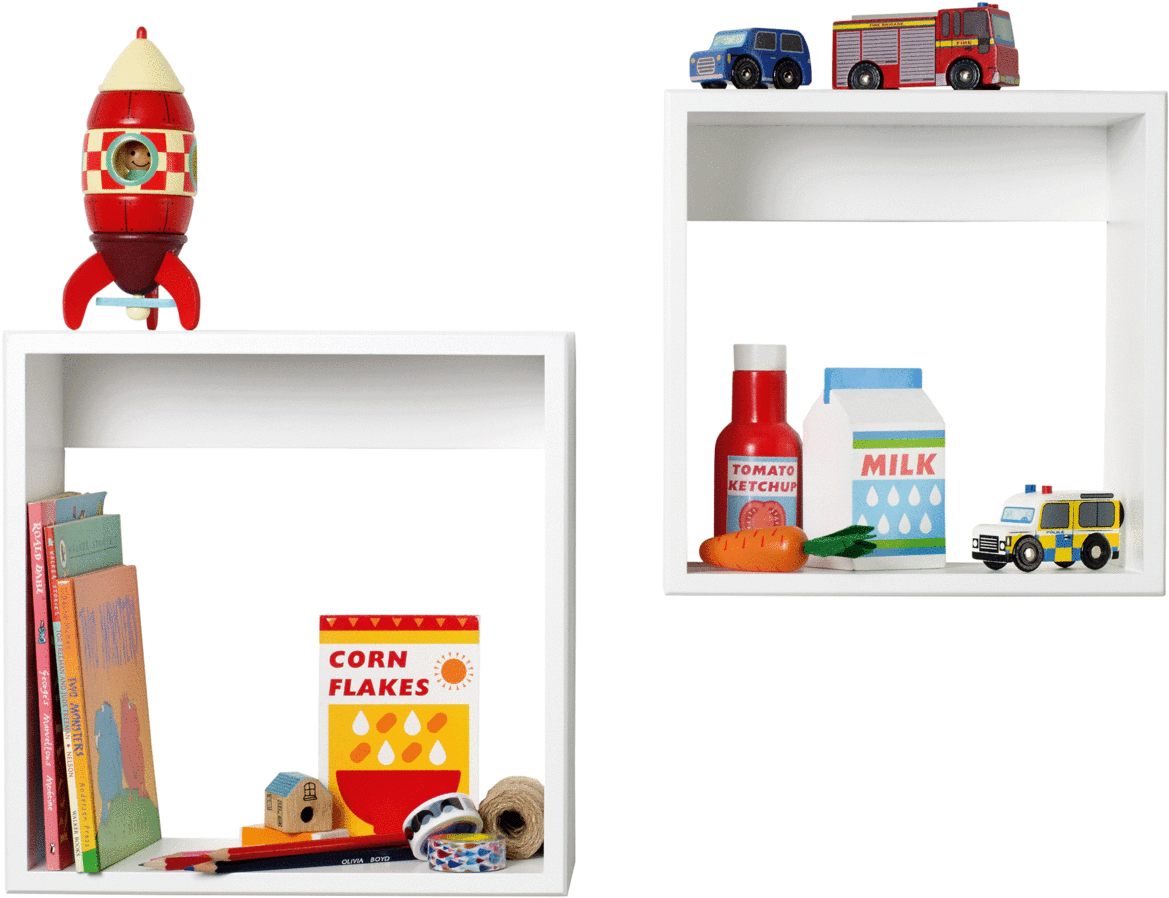 J.palma Cube Shelves - White (1200x1200)