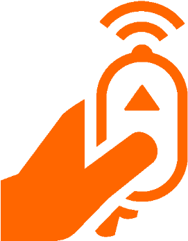 Hand Holding A Remote Control - Remote Control (350x350)