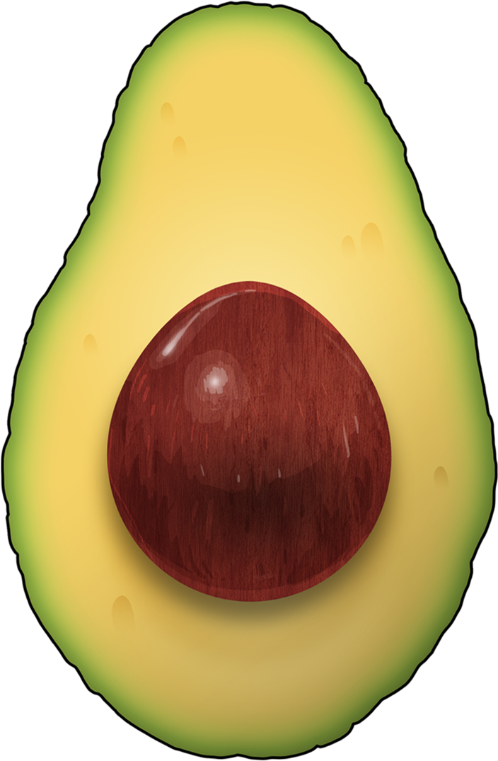 Half Avocado Transparent Background - Avocado (1440x2560)