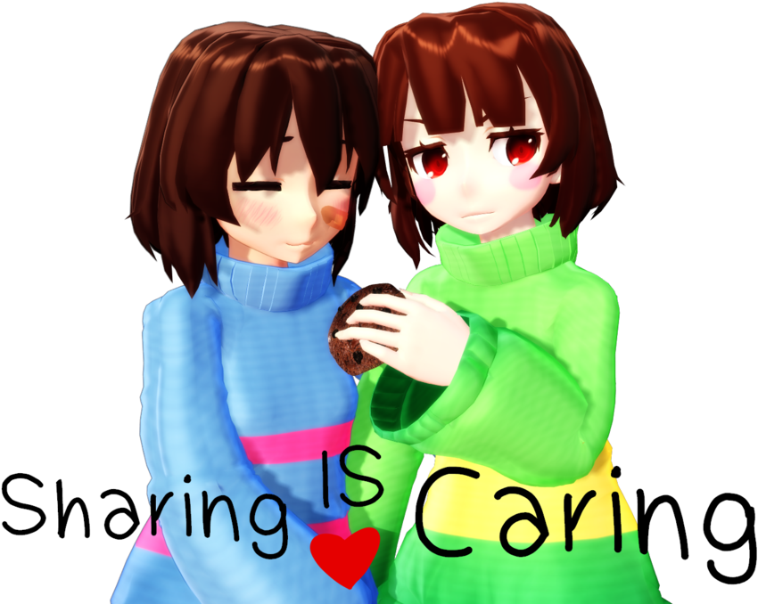 Sharing Is Caring By Celtonyx - Cartoon (1144x699)