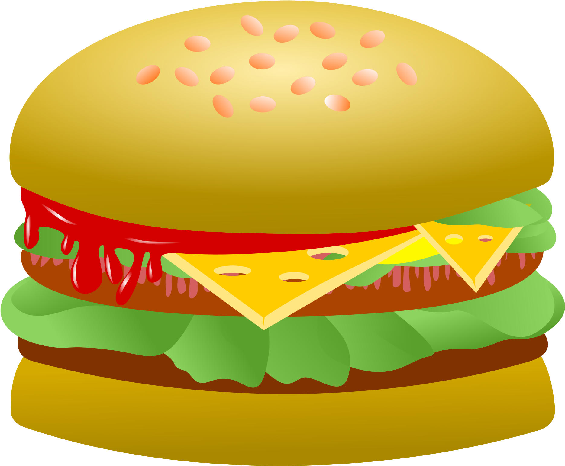 File - Hamburger - Svg - Hamburger (2000x1750)