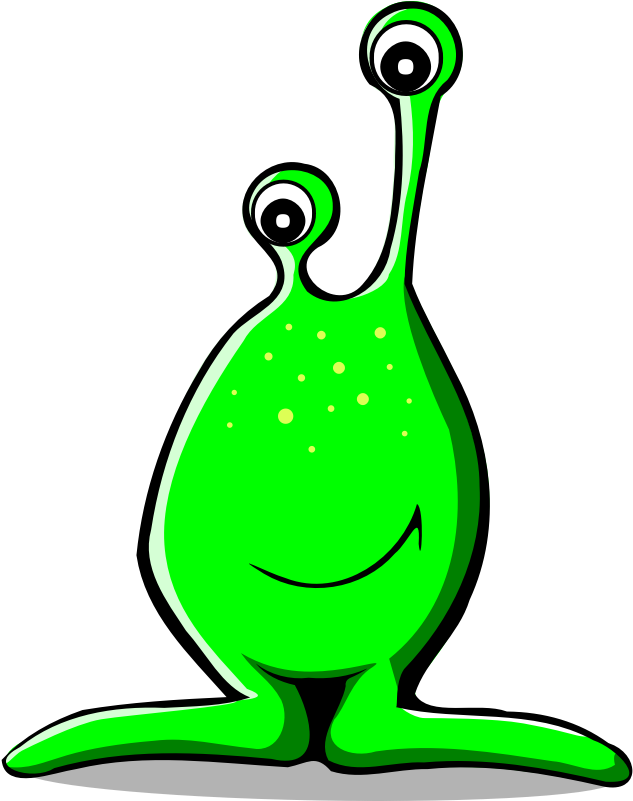 Clipart - Comic Alien - Alien Clipart (800x800)