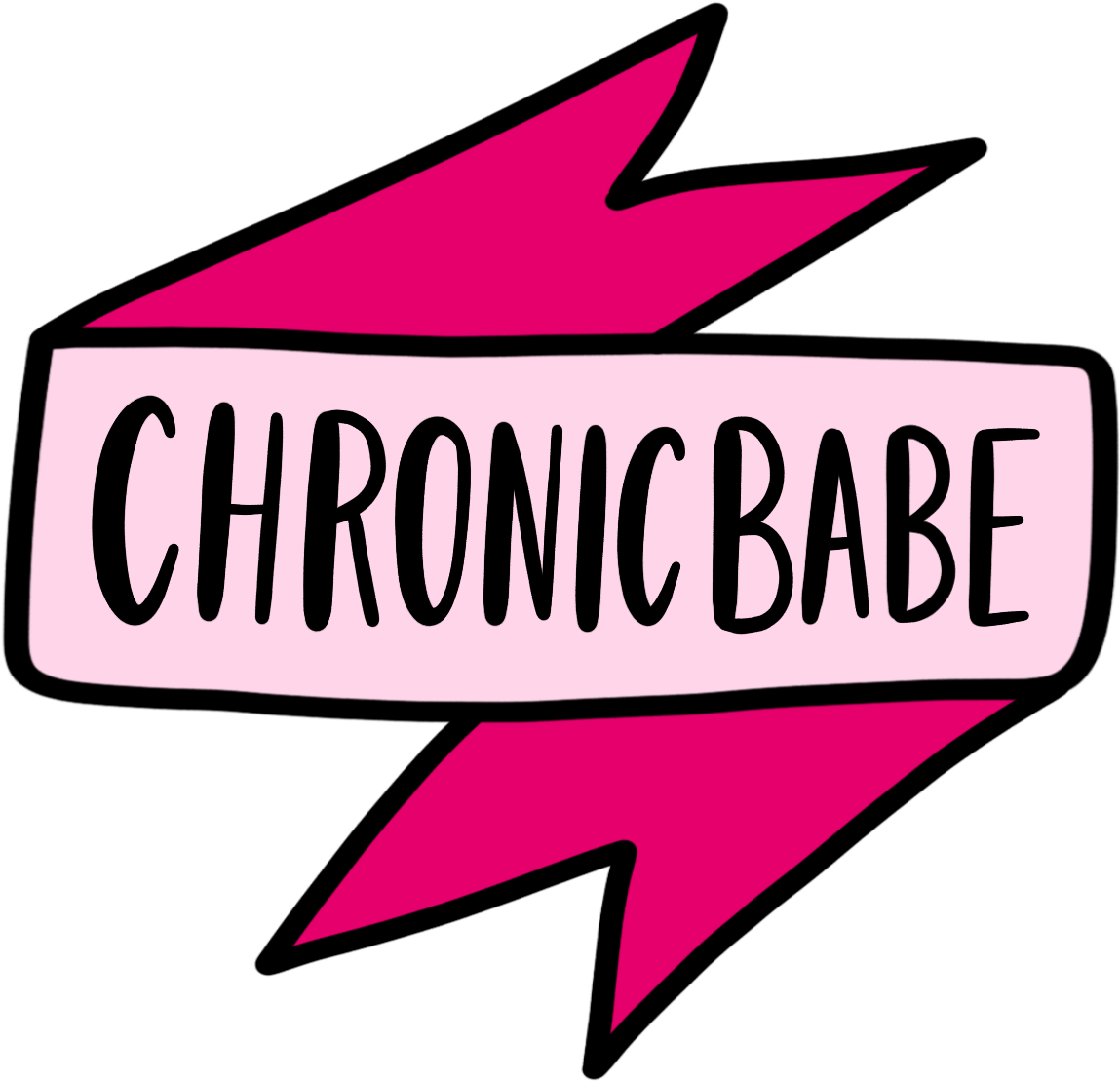 Chronicbabe Sticker - Chronicbabe Sticker (1156x1147)