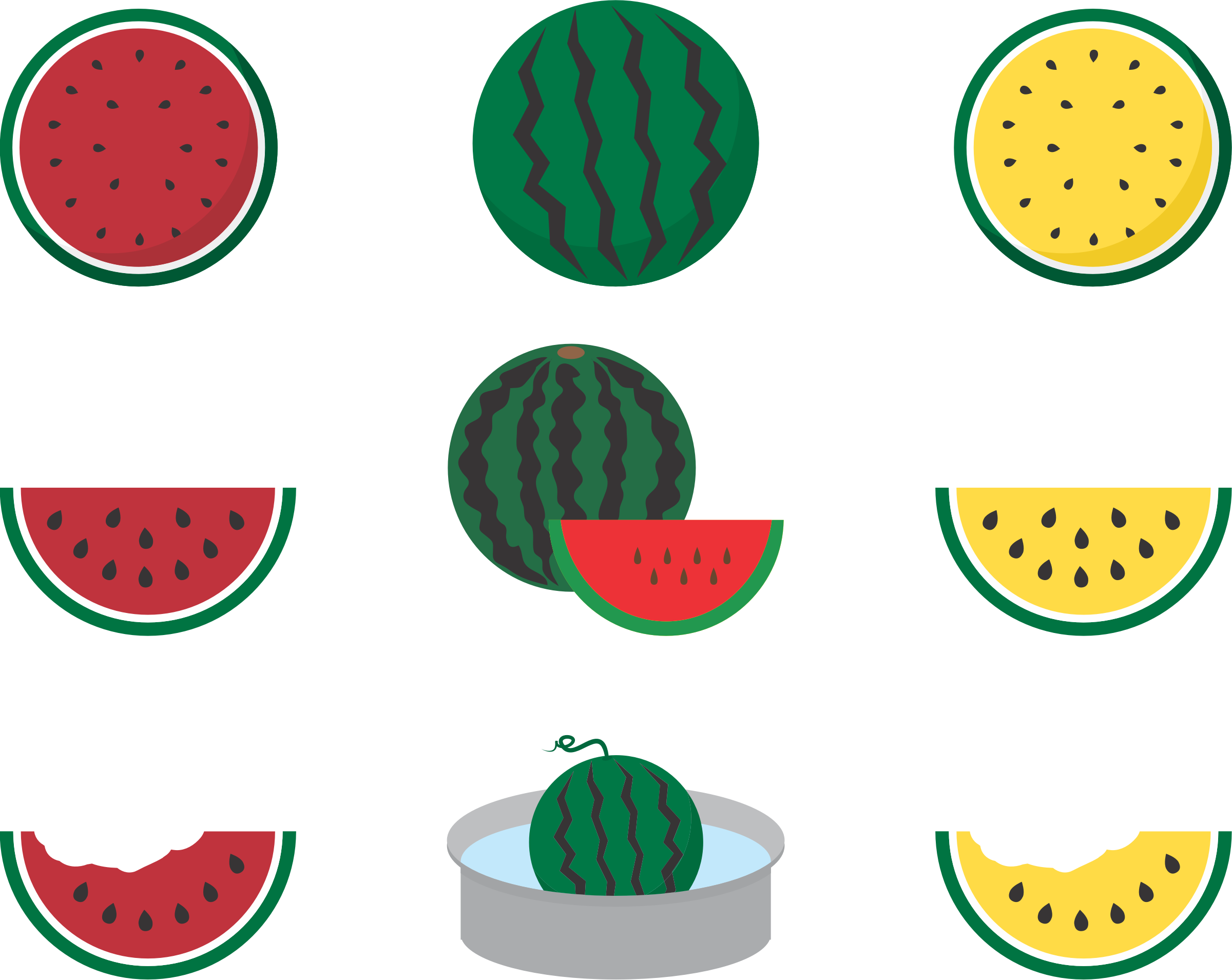 Big Image - Melon Clip Art (2400x1909)