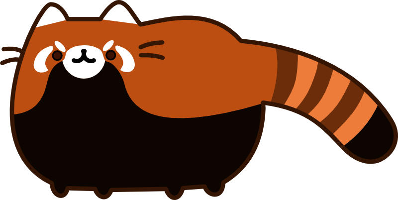 Red Panda Pusheen Cat (800x402)