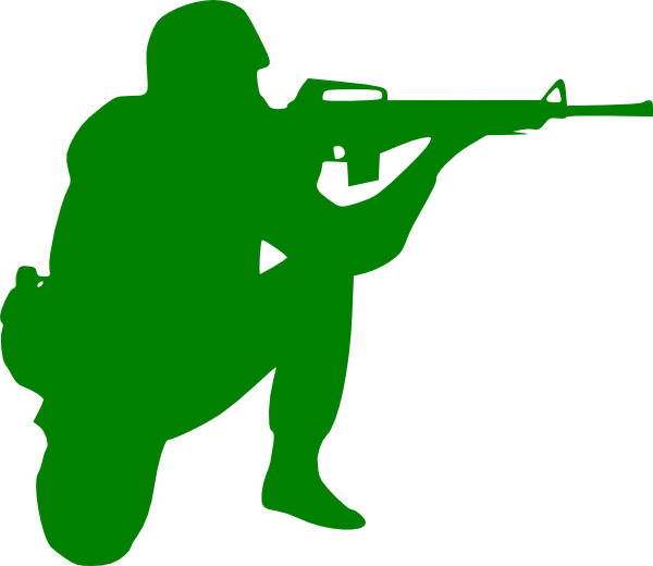 Army Soldier Silhouette (600x520)