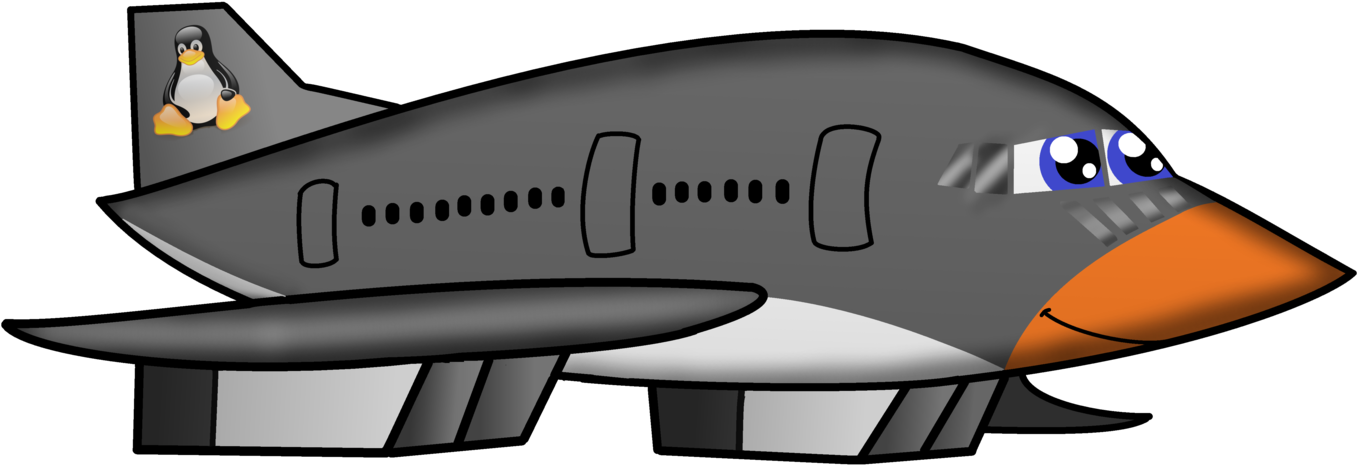 Chibi Linux Concorde By Windytheplaneh - Drawing (1409x567)