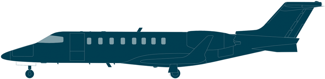 Learjet 75 Side View - Learjet 75 Side View (1068x300)