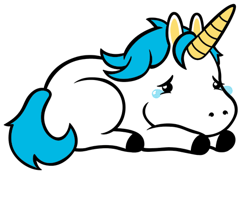 Https - //www - Qwertee - Com/ - Sad Unicorn (500x704)