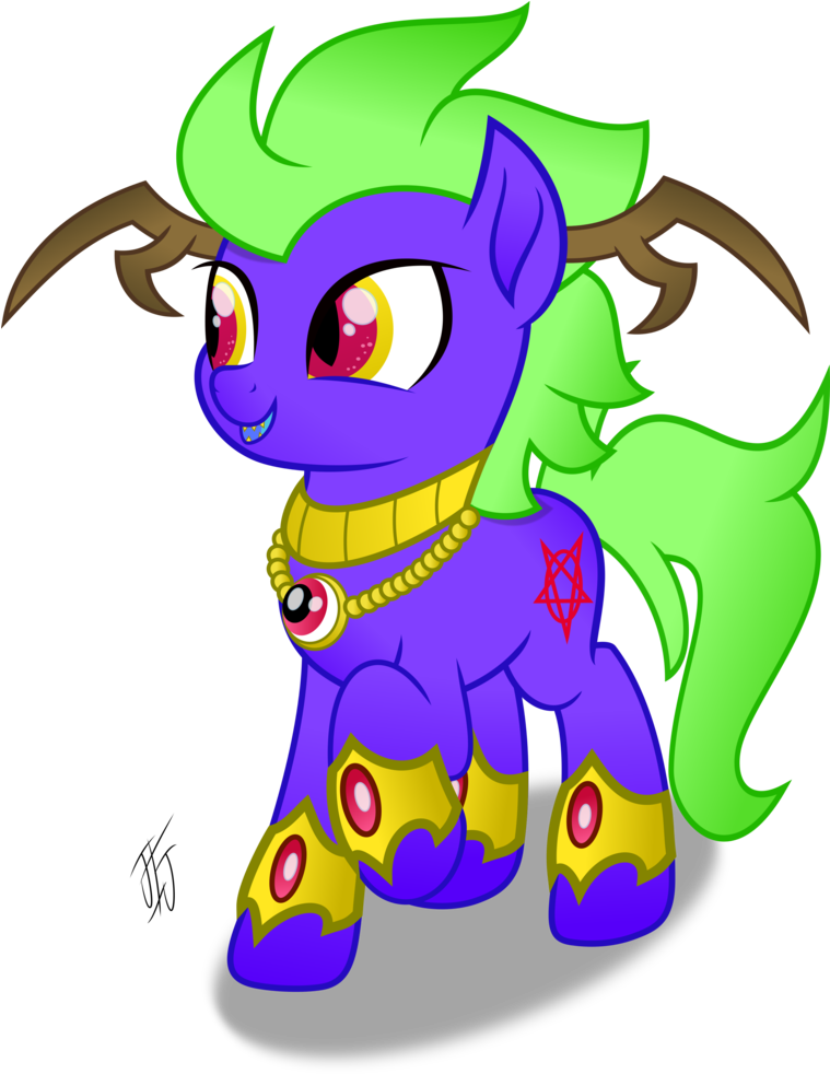 Midnight Devilwitch Bling Bling By Mlp-scribbles - Cartoon (758x1053)