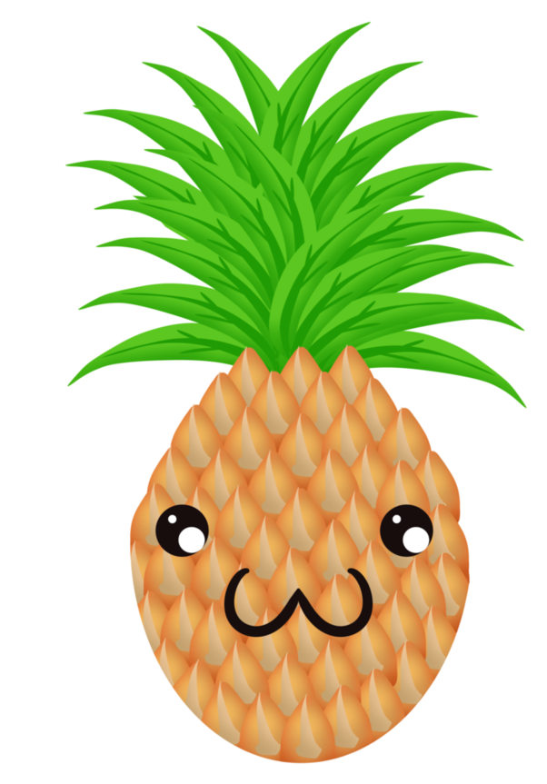 Cute Cat Faced Pineapple By Ortani - Cat (894x894)