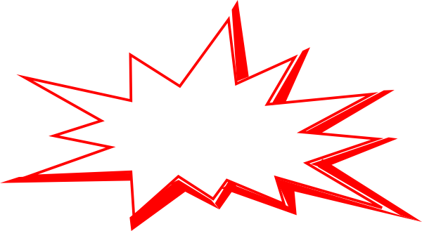 Shapes Clipart Explosion - Explode Clipart (600x329)