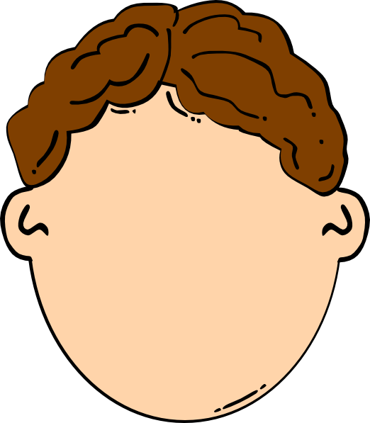 Cartoon Face With Mustache (522x597)